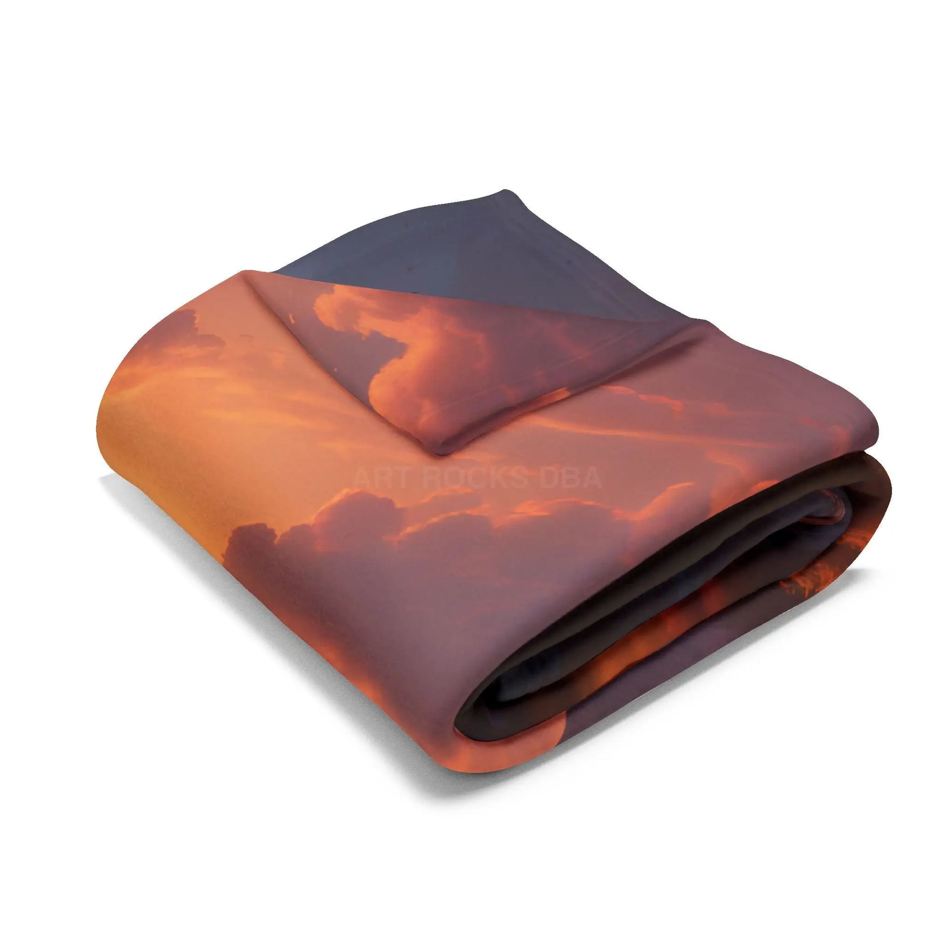 Fleece Blanket - Mountain Sunset in the Fall - Home Decor