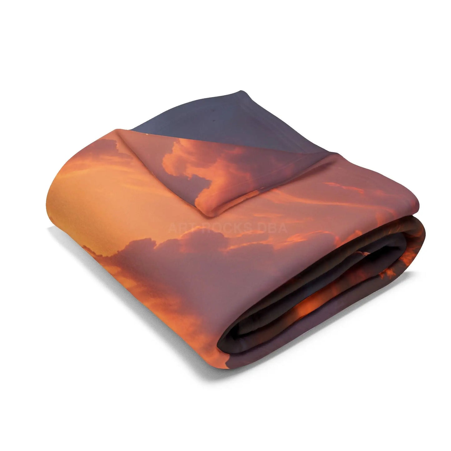 Fleece Blanket - Mountain Sunset in the Fall - Home Decor