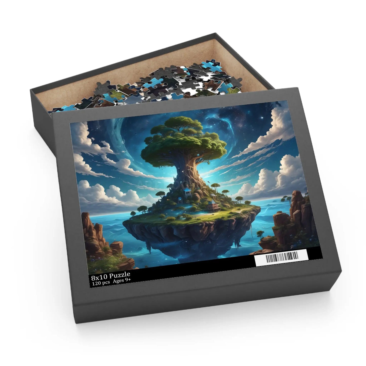 Floating Island Tree Puzzle — Fantasy Landscape Jigsaw (120/252/500 pcs) - 10’’ × 8’’ (120 pcs) - Puzzle