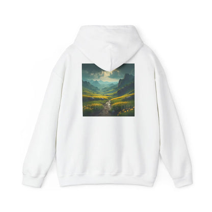 Flowery Meadow Hoodie Unisex Sweatshirt Artsy Gift Cozy Casualwear Nature Lover Apparel Creative Style Unique Hoodie
