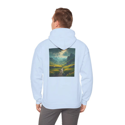 Flowery Meadow Hoodie Unisex Sweatshirt Artsy Gift Cozy Casualwear Nature Lover Apparel Creative Style Unique Hoodie