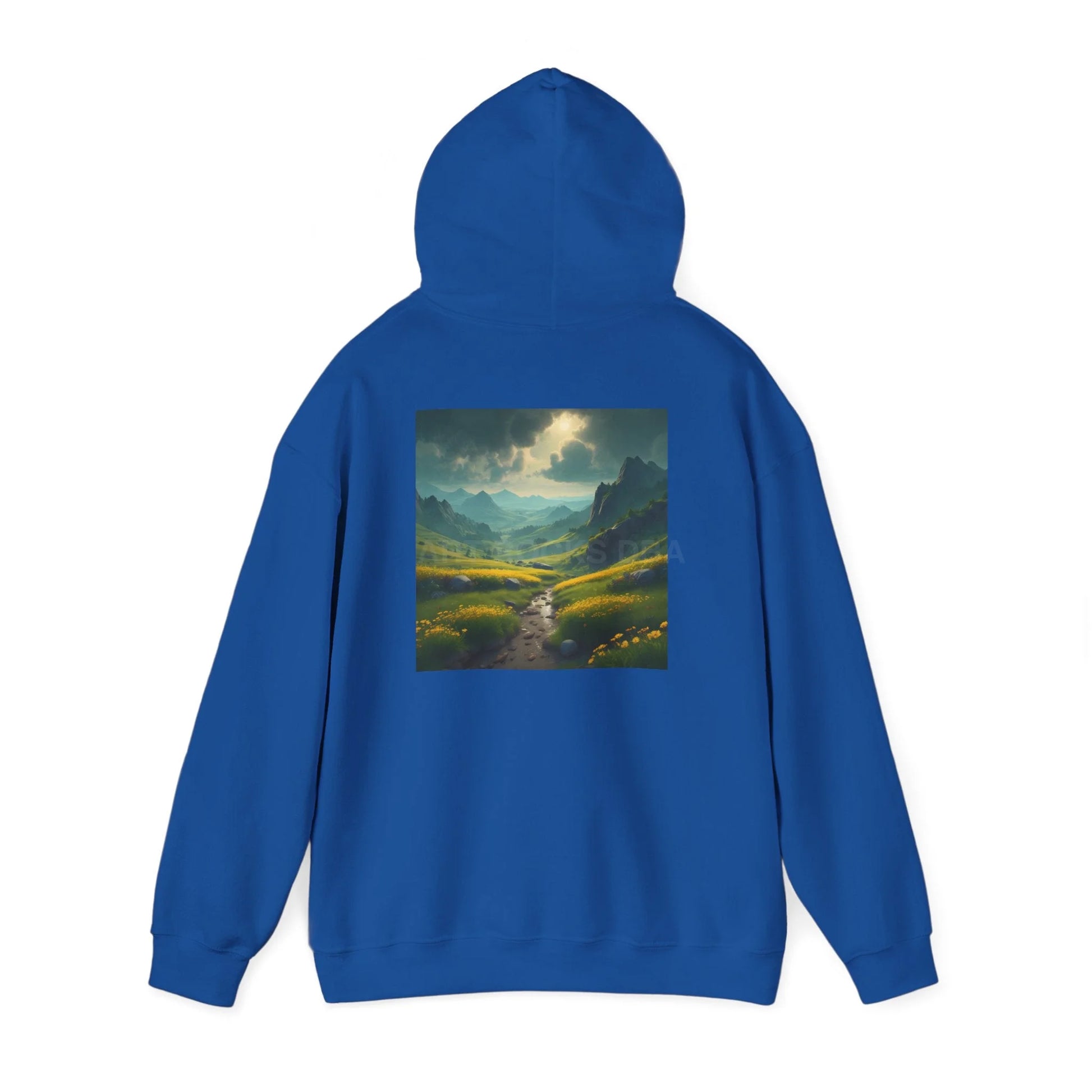 Flowery Meadow Hoodie Unisex Sweatshirt Artsy Gift Cozy Casualwear Nature Lover Apparel Creative Style Unique Hoodie