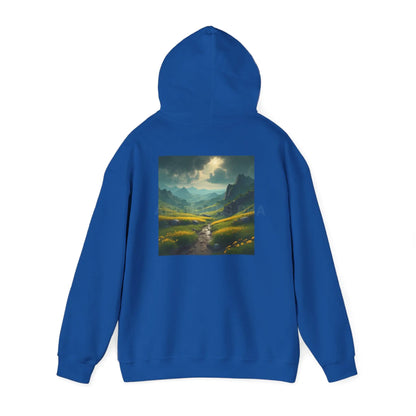 Flowery Meadow Hoodie Unisex Sweatshirt Artsy Gift Cozy Casualwear Nature Lover Apparel Creative Style Unique Hoodie