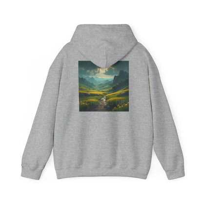 Flowery Meadow Hoodie Unisex Sweatshirt Artsy Gift Cozy Casualwear Nature Lover Apparel Creative Style Unique Hoodie