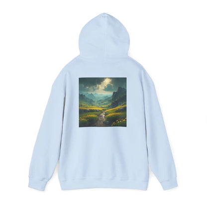 Flowery Meadow Hoodie Unisex Sweatshirt Artsy Gift Cozy Casualwear Nature Lover Apparel Creative Style Unique Hoodie