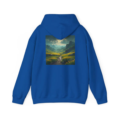 Flowery Meadow Hoodie Unisex Sweatshirt Artsy Gift Cozy Casualwear Nature Lover Apparel Creative Style Unique Hoodie