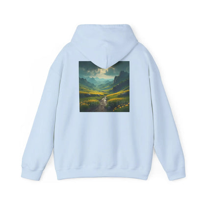 Flowery Meadow Hoodie Unisex Sweatshirt Artsy Gift Cozy Casualwear Nature Lover Apparel Creative Style Unique Hoodie