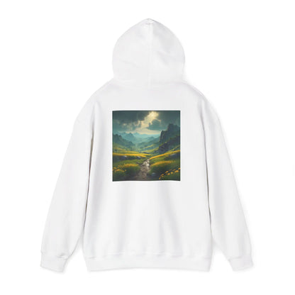 Flowery Meadow Hoodie Unisex Sweatshirt Artsy Gift Cozy Casualwear Nature Lover Apparel Creative Style Unique Hoodie