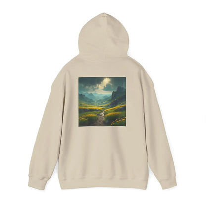 Flowery Meadow Hoodie Unisex Sweatshirt Artsy Gift Cozy Casualwear Nature Lover Apparel Creative Style Unique Hoodie