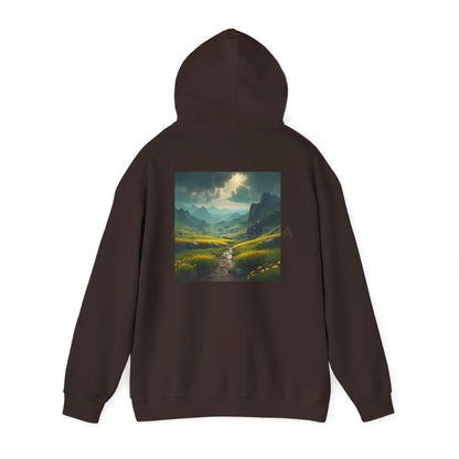 Flowery Meadow Hoodie Unisex Sweatshirt Artsy Gift Cozy Casualwear Nature Lover Apparel Creative Style Unique Hoodie