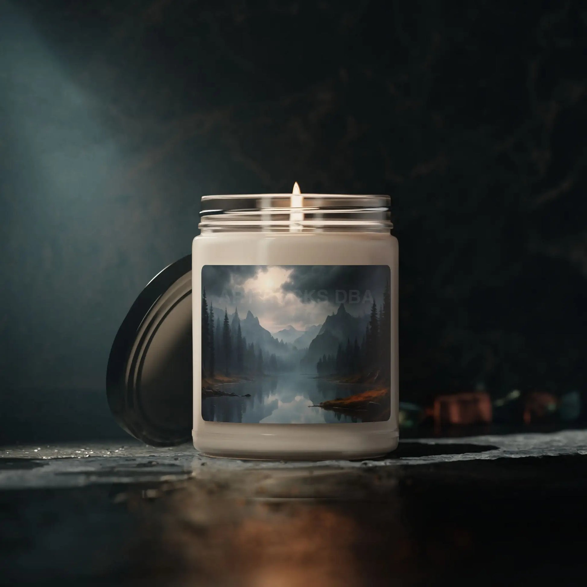Foggy Lake Scented Soy Candle - Perfect for Home Décor Relaxation Gifts Aromatherapy Birthdays or Holidays - Home Decor
