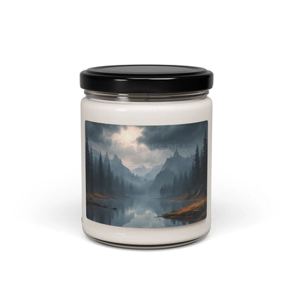 Foggy Lake Scented Soy Candle - Perfect for Home Décor Relaxation Gifts Aromatherapy Birthdays or Holidays - Clean
