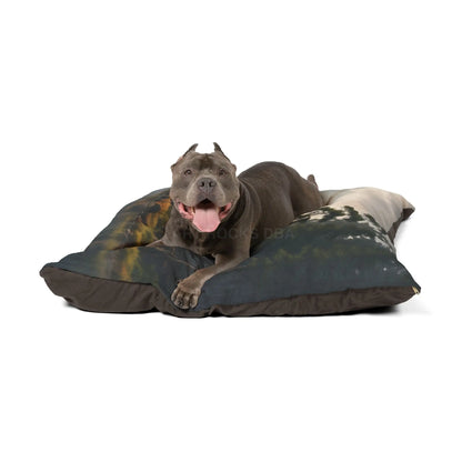 Forest Lake Pet Bed — Cozy Woodland Dog & Cat Pillow - Pets