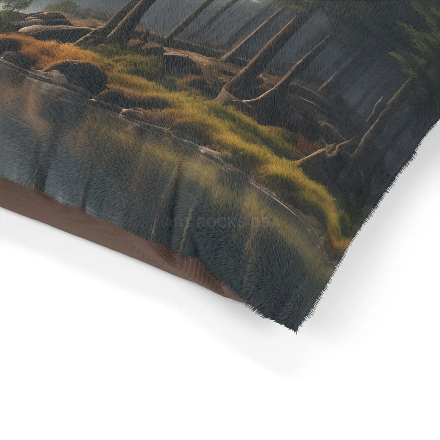 Forest Lake Pet Bed — Cozy Woodland Dog & Cat Pillow - Pets