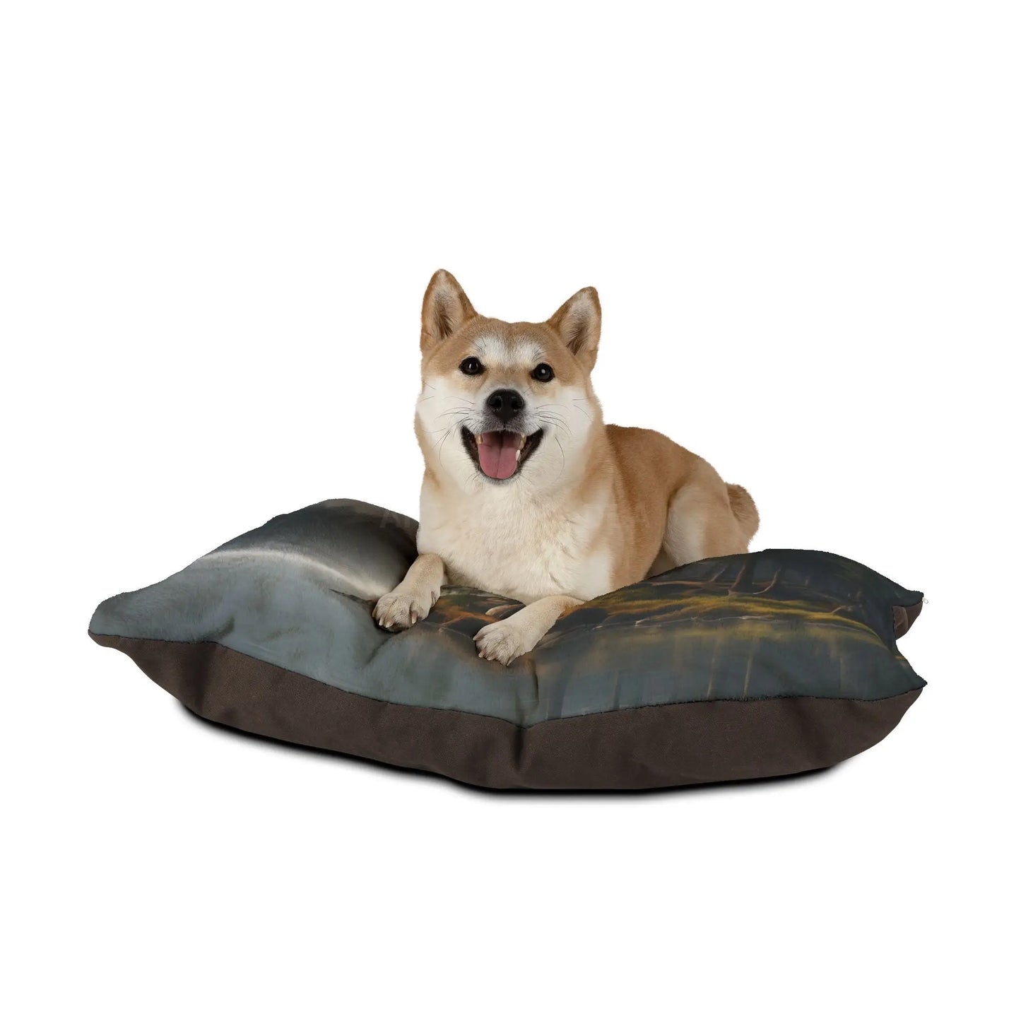 Forest Lake Pet Bed — Cozy Woodland Dog & Cat Pillow - Pets
