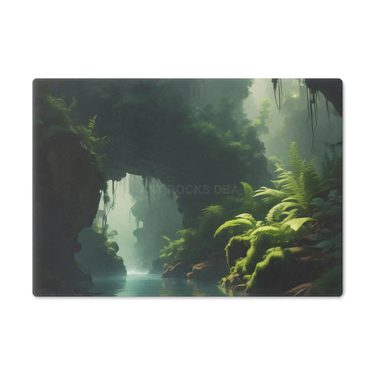 Forest Lush Fern Cave Kitchen Board - Small - Home Decor