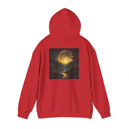Full Moon Forest Hoodie - Cozy Unisex Heavy Blend™ Sweatshirt for Artists Perfect Gift for Art Lovers Festival Wear