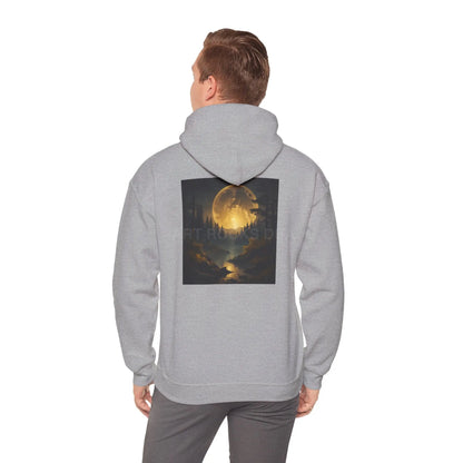 Full Moon Forest Hoodie - Cozy Unisex Heavy Blend™ Sweatshirt for Artists Perfect Gift for Art Lovers Festival Wear