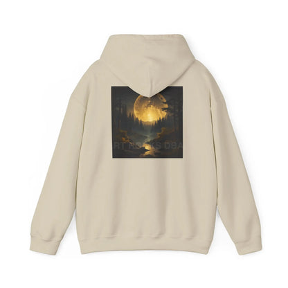 Full Moon Forest Hoodie - Cozy Unisex Heavy Blend™ Sweatshirt for Artists Perfect Gift for Art Lovers Festival Wear