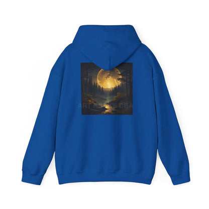 Full Moon Forest Hoodie - Cozy Unisex Heavy Blend™ Sweatshirt for Artists Perfect Gift for Art Lovers Festival Wear