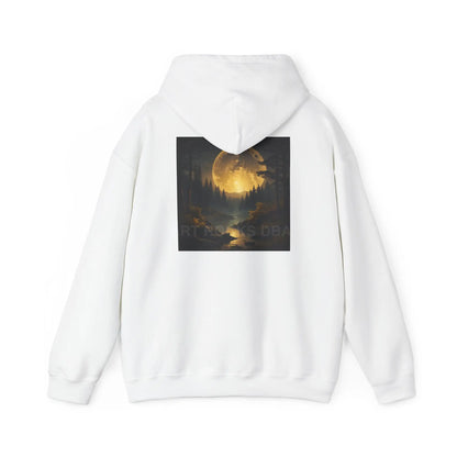 Full Moon Forest Hoodie - Cozy Unisex Heavy Blend™ Sweatshirt for Artists Perfect Gift for Art Lovers Festival Wear