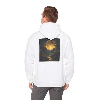 Full Moon Forest Hoodie - Cozy Unisex Heavy Blend™ Sweatshirt for Artists Perfect Gift for Art Lovers Festival Wear