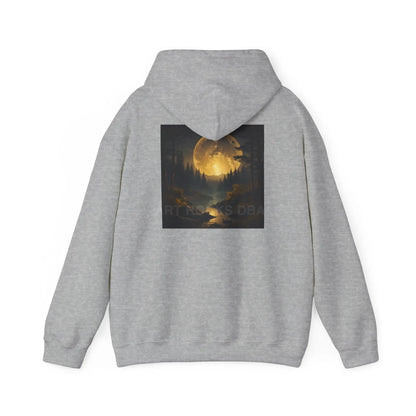 Full Moon Forest Hoodie - Cozy Unisex Heavy Blend™ Sweatshirt for Artists Perfect Gift for Art Lovers Festival Wear