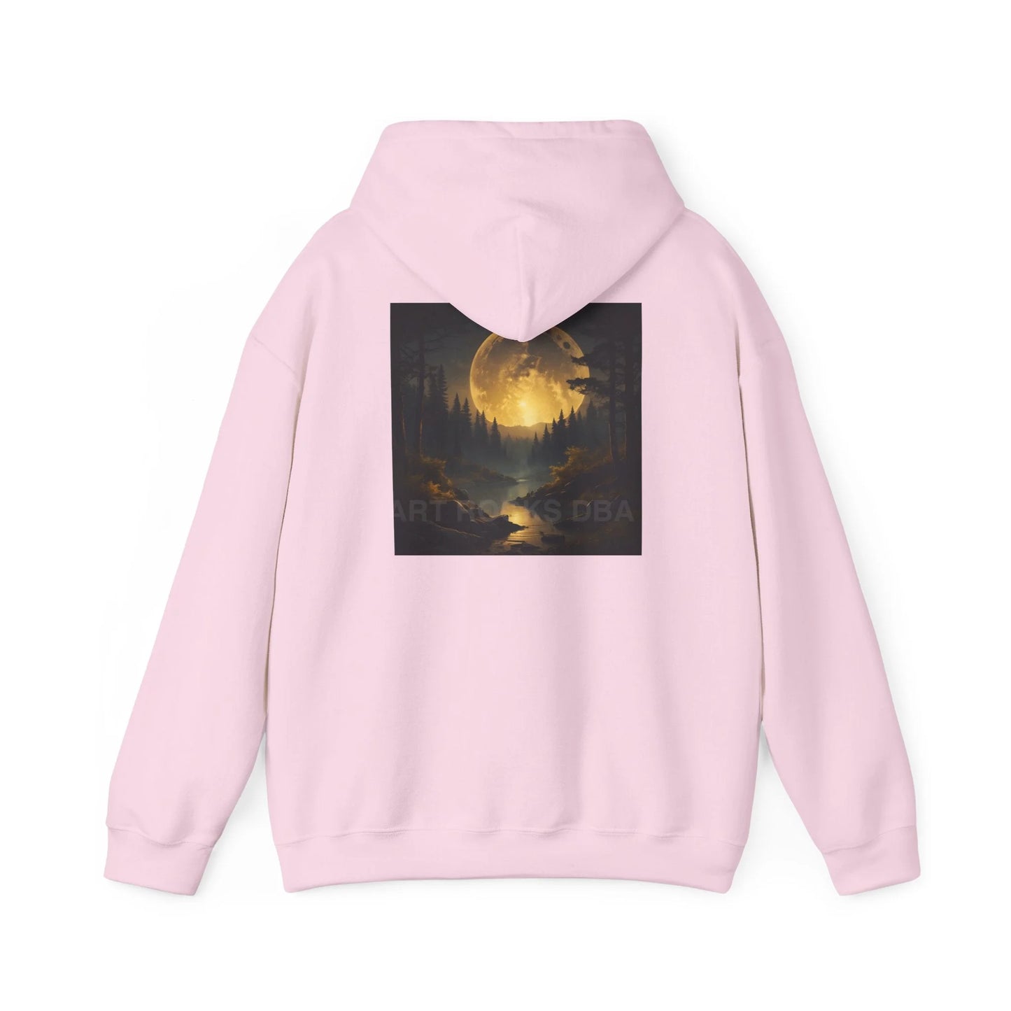 Full Moon Forest Hoodie - Cozy Unisex Heavy Blend™ Sweatshirt for Artists Perfect Gift for Art Lovers Festival Wear
