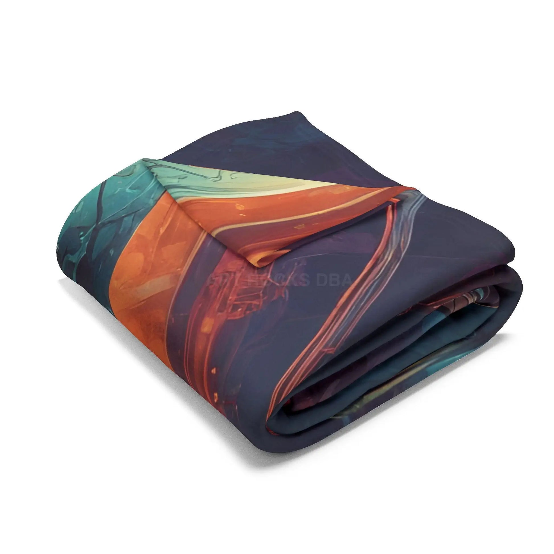 Futuristic Skeleton Fleece Blanket - Cozy Art for Home Decor Gothic Gift Halloween Bedroom Living Room - Home Decor