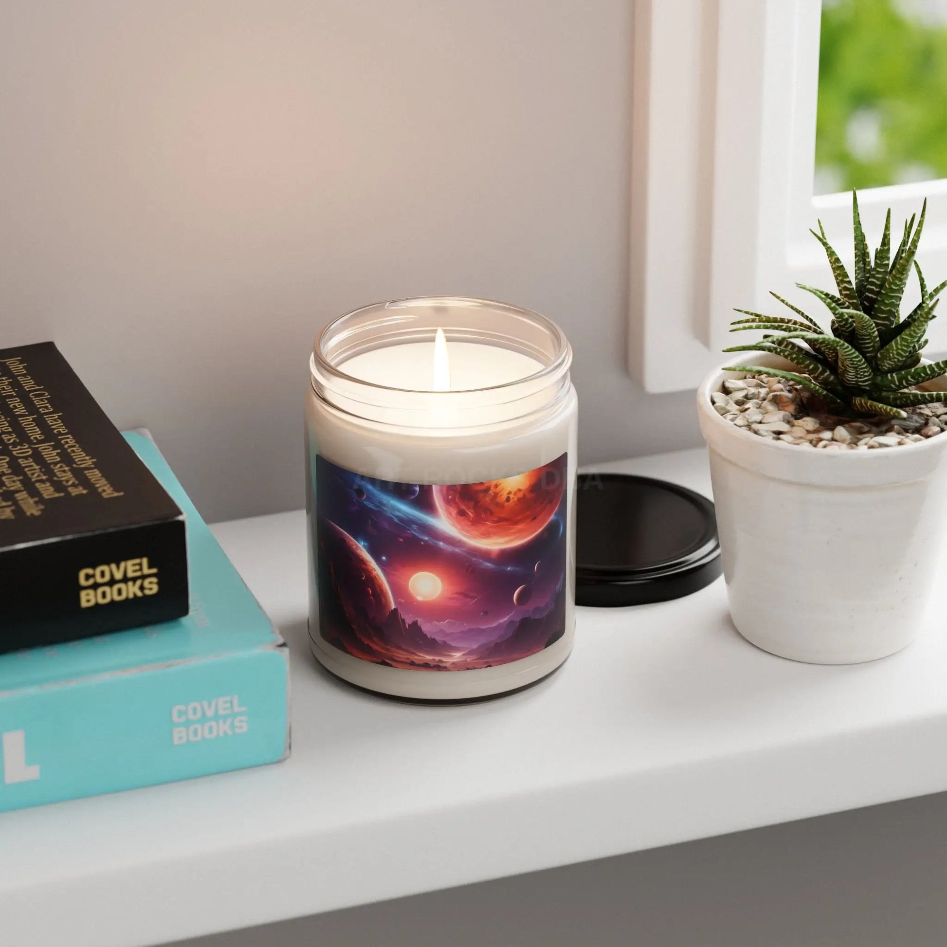 Galactic Scented Soy Candle Aromatherapy Candle Space Decor Eco-Friendly Gift Unique Home Fragrance Relaxation Candle