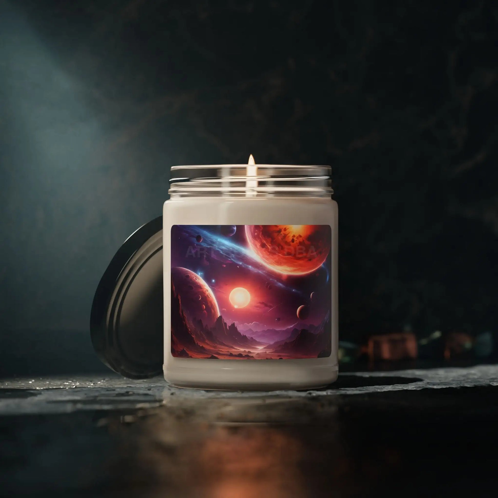 Galactic Scented Soy Candle Aromatherapy Candle Space Decor Eco-Friendly Gift Unique Home Fragrance Relaxation Candle