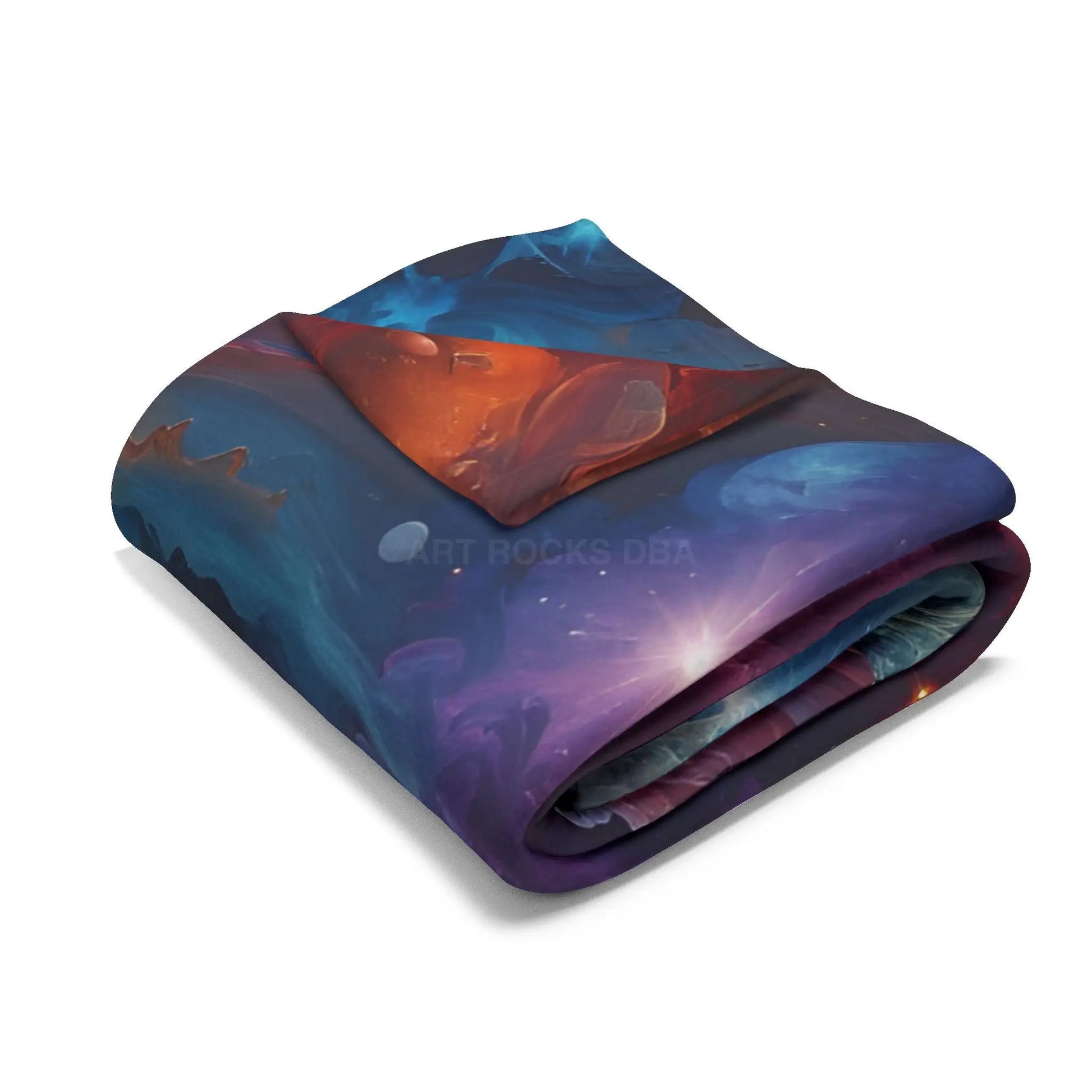 Galactic Swirl Fleece Blanket | Cozy Space-Themed Throw for Home Décor Astronomy Lovers Gift Stargazing Cozy Nights