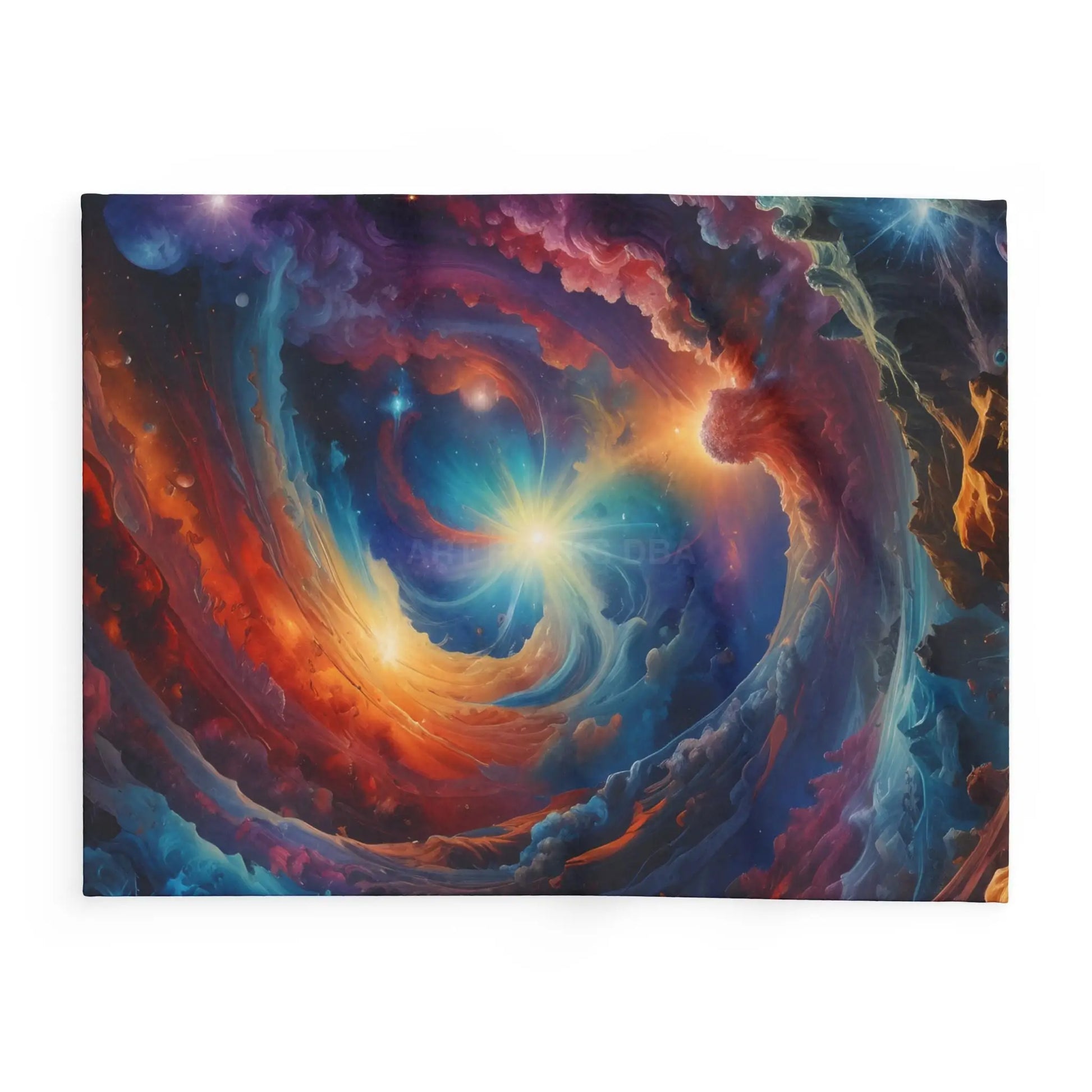 Galactic Swirl Fleece Blanket | Cozy Space-Themed Throw for Home Décor Astronomy Lovers Gift Stargazing Cozy Nights