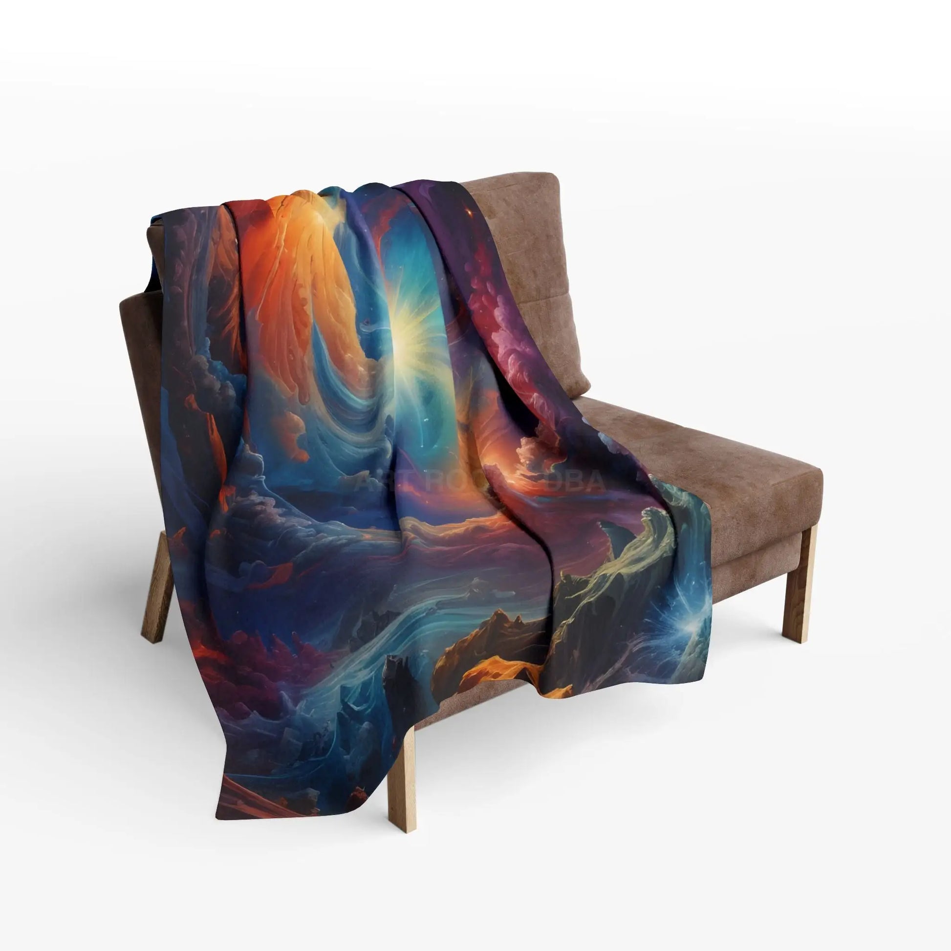 Galactic Swirl Fleece Blanket | Cozy Space-Themed Throw for Home Décor Astronomy Lovers Gift Stargazing Cozy Nights