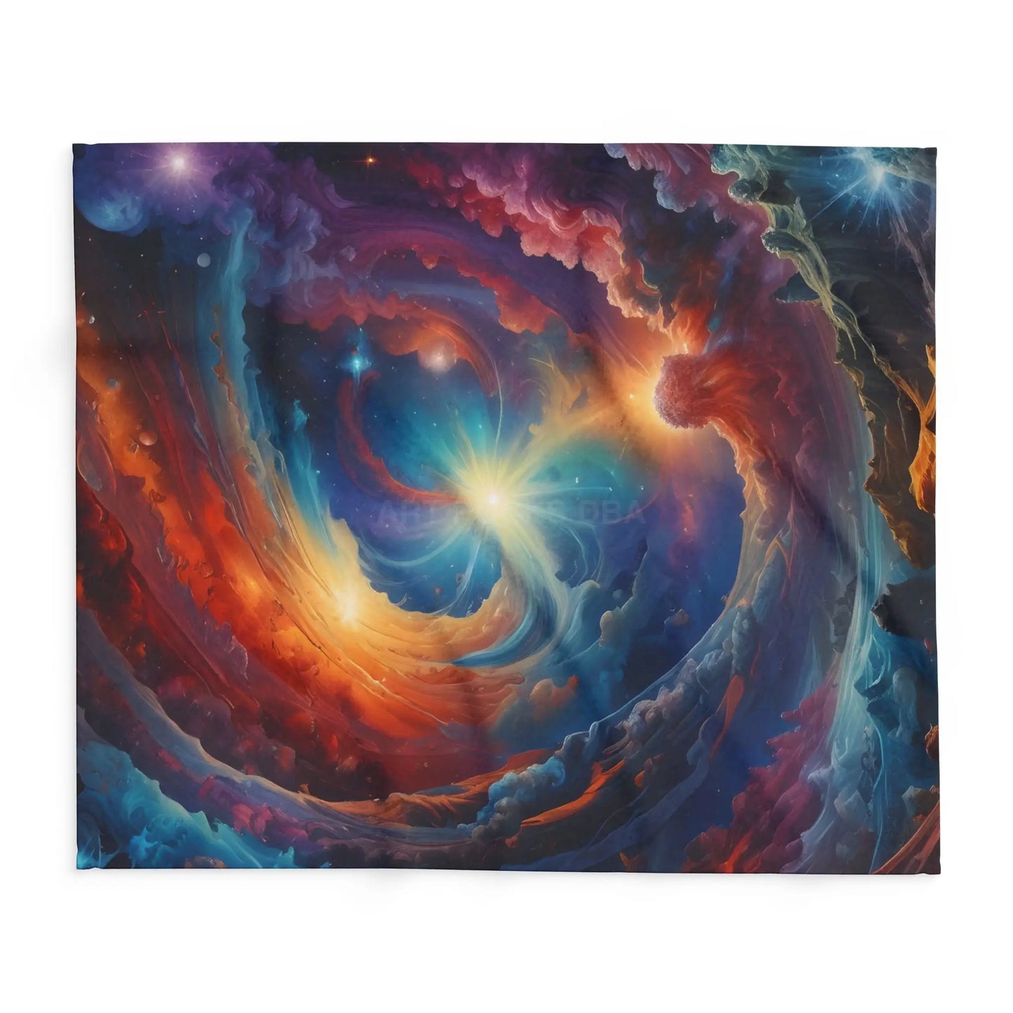 Galactic Swirl Fleece Blanket | Cozy Space-Themed Throw for Home Décor Astronomy Lovers Gift Stargazing Cozy Nights