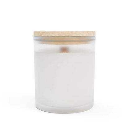 Galaxy Explorer Candle — Frosted Glass 11oz (Astronaut Planet Art) - Home Decor