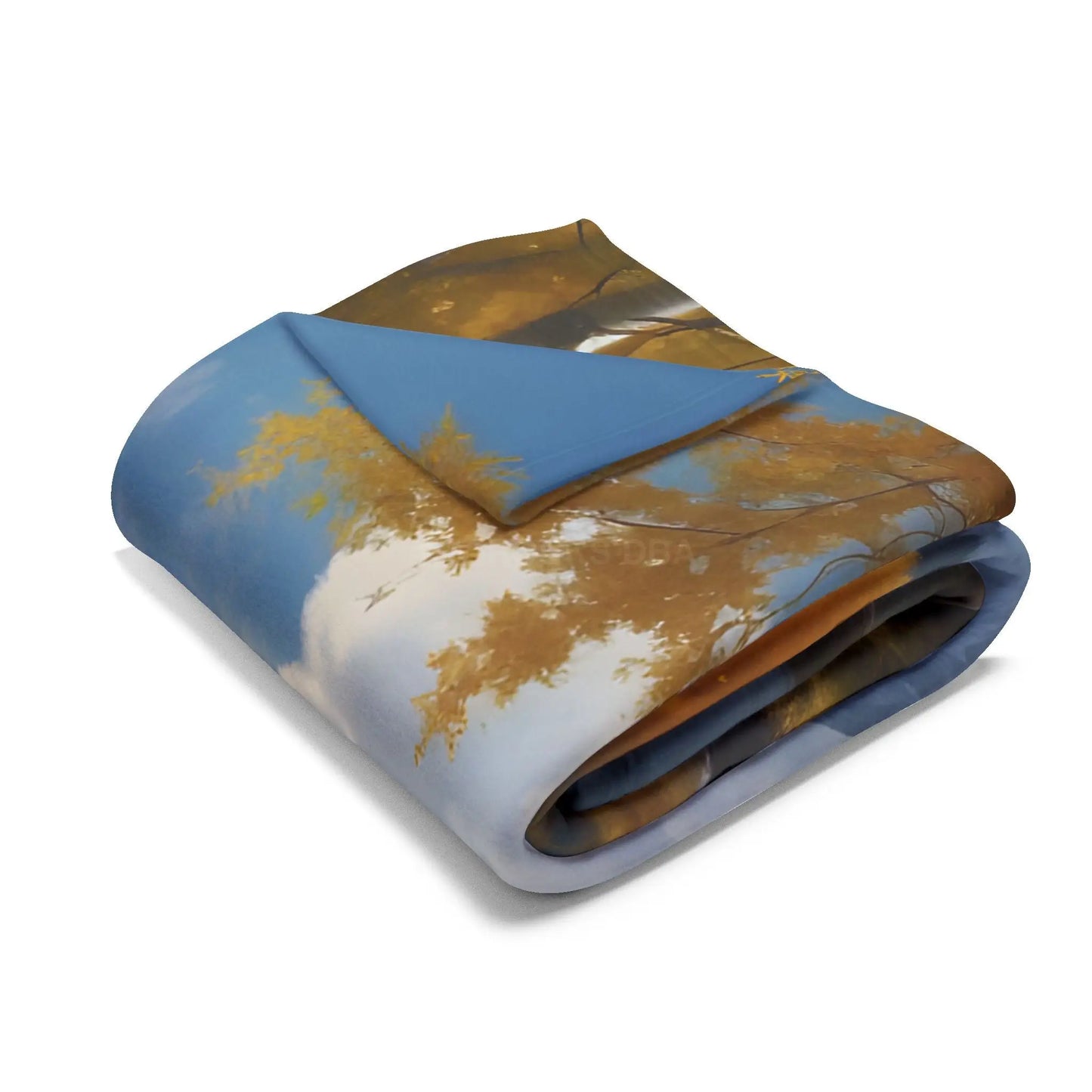 Golden Aspen Arctic Fleece Blanket Cozy Throw for Home Decor Perfect for Campers or Gift Autumn Landscape Snuggle Up