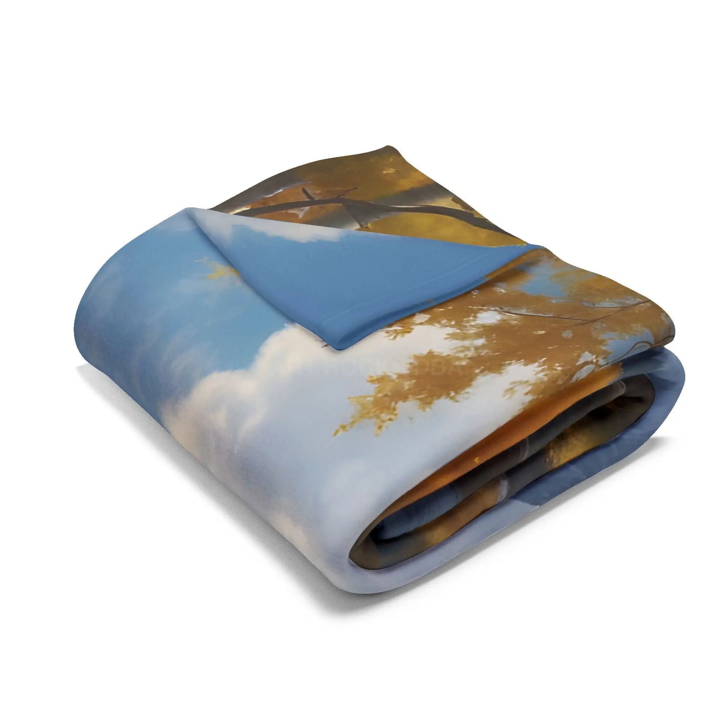 Golden Aspen Arctic Fleece Blanket Cozy Throw for Home Decor Perfect for Campers or Gift Autumn Landscape Snuggle Up