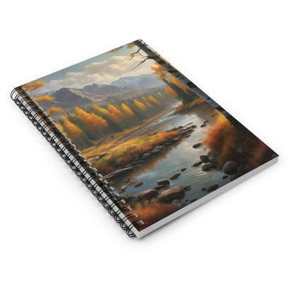 Golden Aspen Landscape Spiral Notebook - Perfect for Nature Lovers Journaling Back to School Gift for Artists Writing