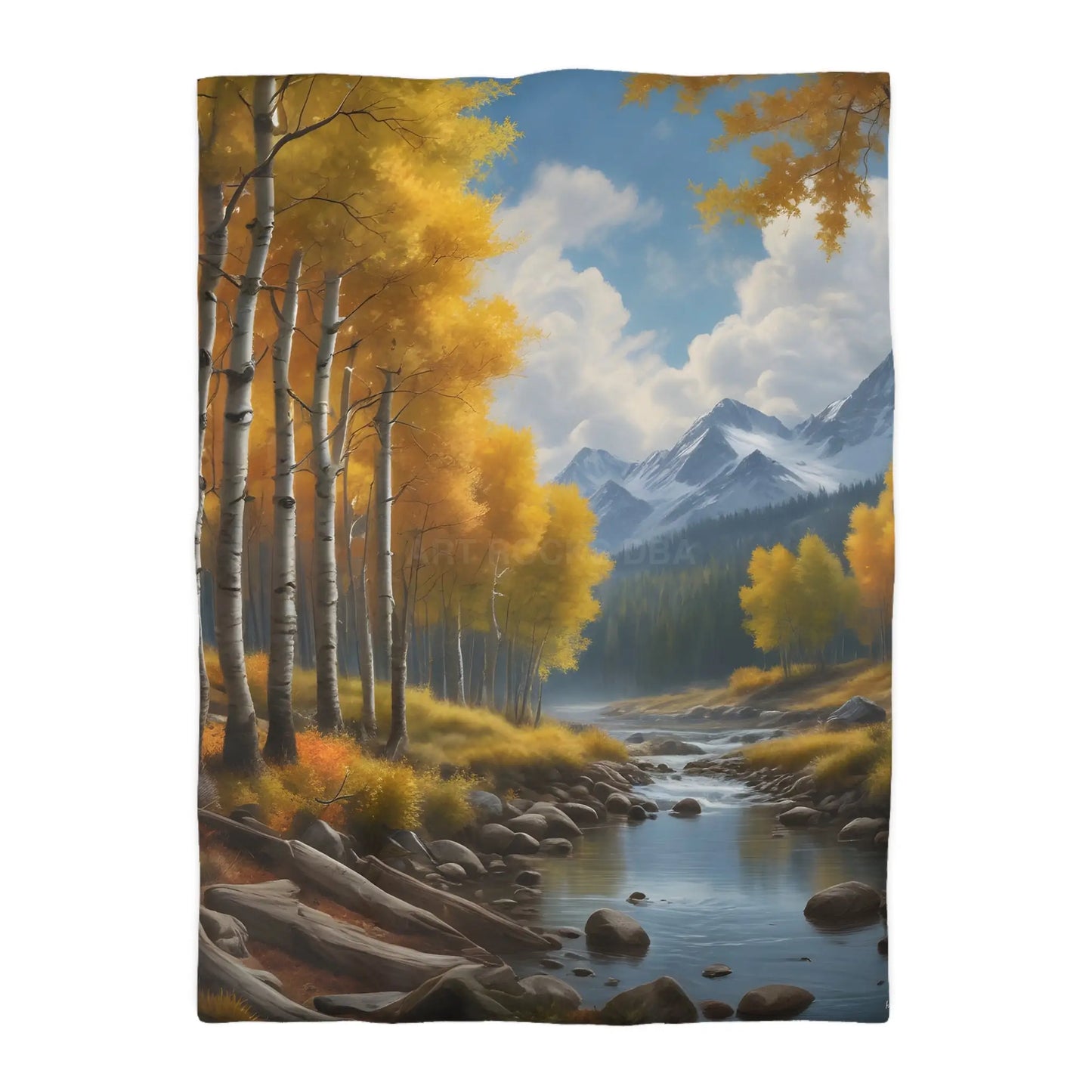 Golden Aspens Microfiber Duvet Cover Cozy Bedroom Decor Autumn Vibes Perfect Gift for Nature Lovers Home Comfort Fall