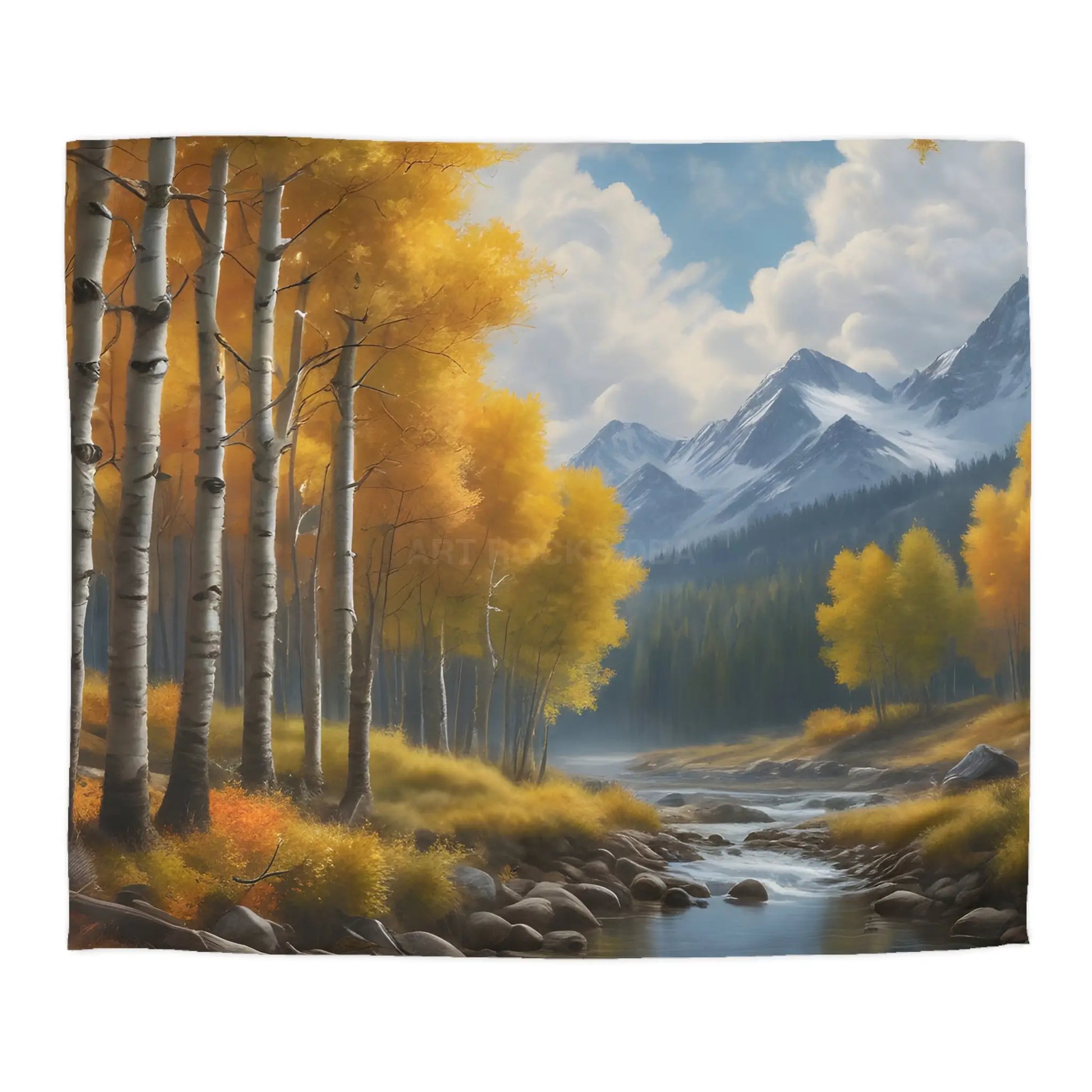 Golden Aspens Microfiber Duvet Cover Cozy Bedroom Decor Autumn Vibes Perfect Gift for Nature Lovers Home Comfort Fall