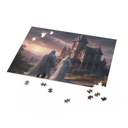 Gothic Manor Puzzle — 120/252/500-Piece Haunted Castle Jigsaw - Puzzle