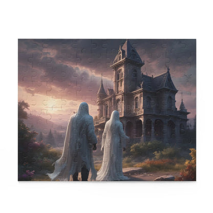 Gothic Manor Puzzle — 120/252/500-Piece Haunted Castle Jigsaw - Puzzle