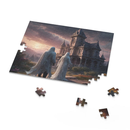 Gothic Manor Puzzle — 120/252/500-Piece Haunted Castle Jigsaw - Puzzle