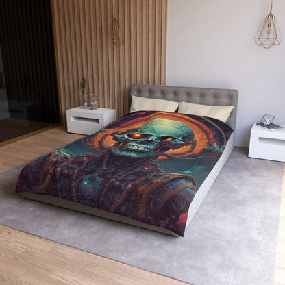 Gothic Sci-Fi Microfiber Duvet Cover - Perfect for Bedroom Decor Halloween Home Styling Cozy Sleep - Home Decor