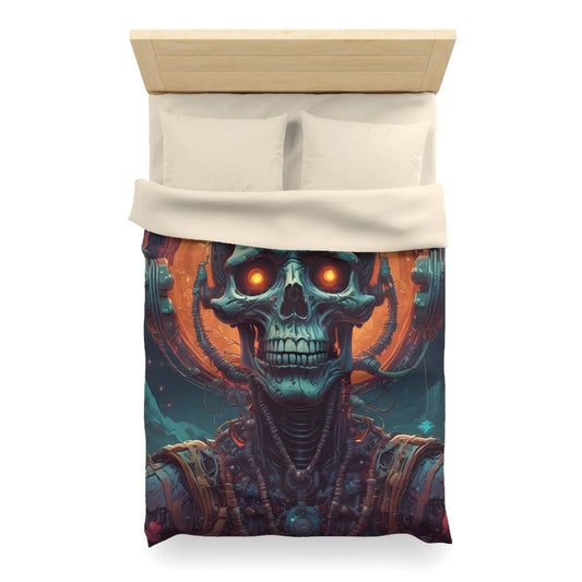 Gothic Sci-Fi Microfiber Duvet Cover - Perfect for Bedroom Decor Halloween Home Styling Cozy Sleep - Twin XL / Cream
