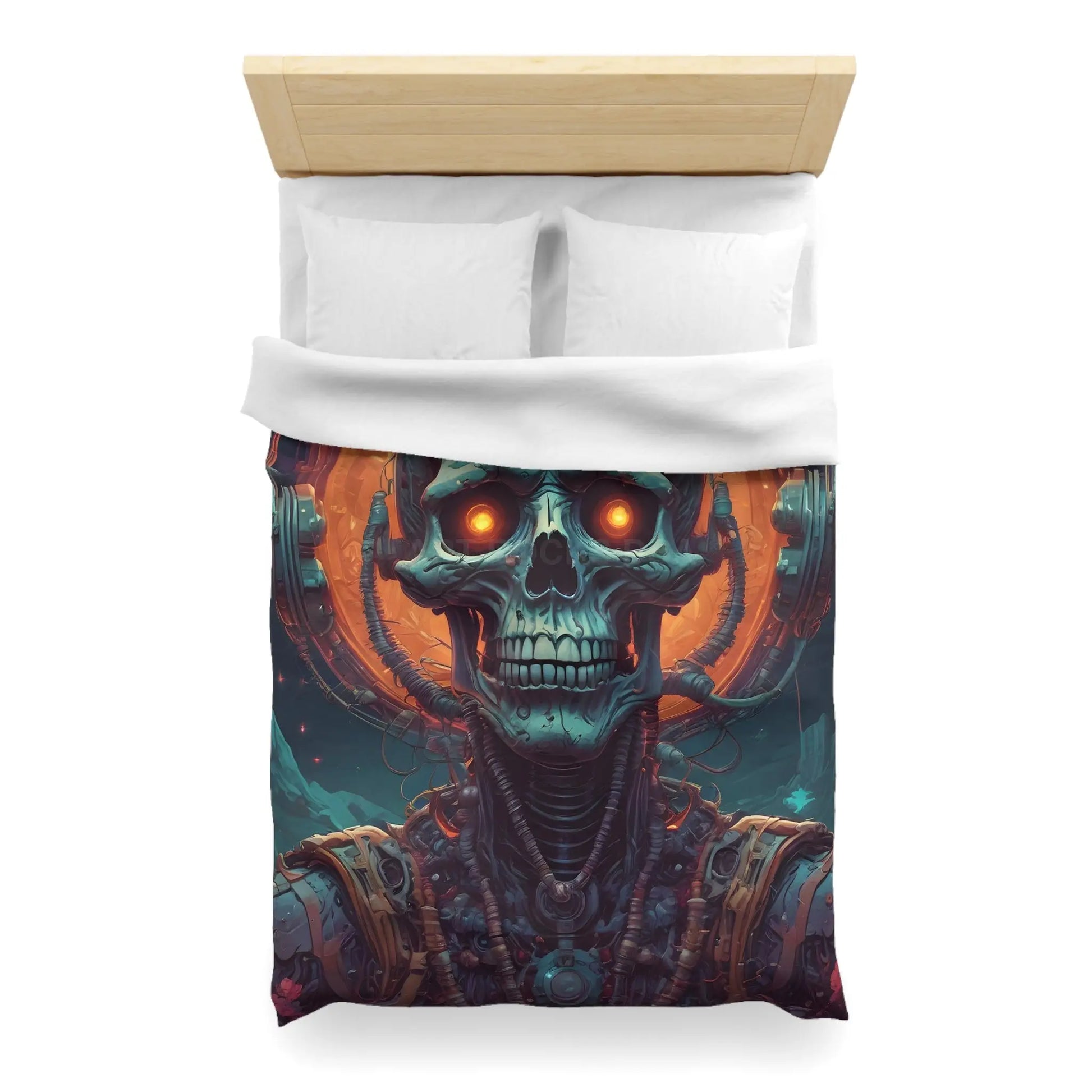 Gothic Sci-Fi Microfiber Duvet Cover - Perfect for Bedroom Decor Halloween Home Styling Cozy Sleep - Home Decor