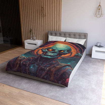 Gothic Sci-Fi Microfiber Duvet Cover - Perfect for Bedroom Decor Halloween Home Styling Cozy Sleep - Home Decor