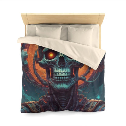 Gothic Sci-Fi Microfiber Duvet Cover - Perfect for Bedroom Decor Halloween Home Styling Cozy Sleep - Home Decor