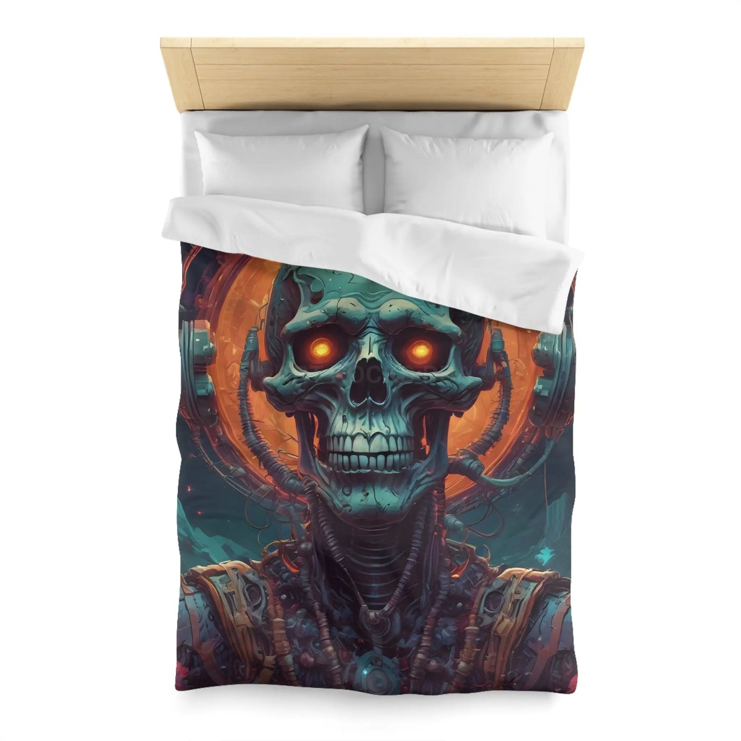 Gothic Sci-Fi Microfiber Duvet Cover - Perfect for Bedroom Decor Halloween Home Styling Cozy Sleep - Home Decor